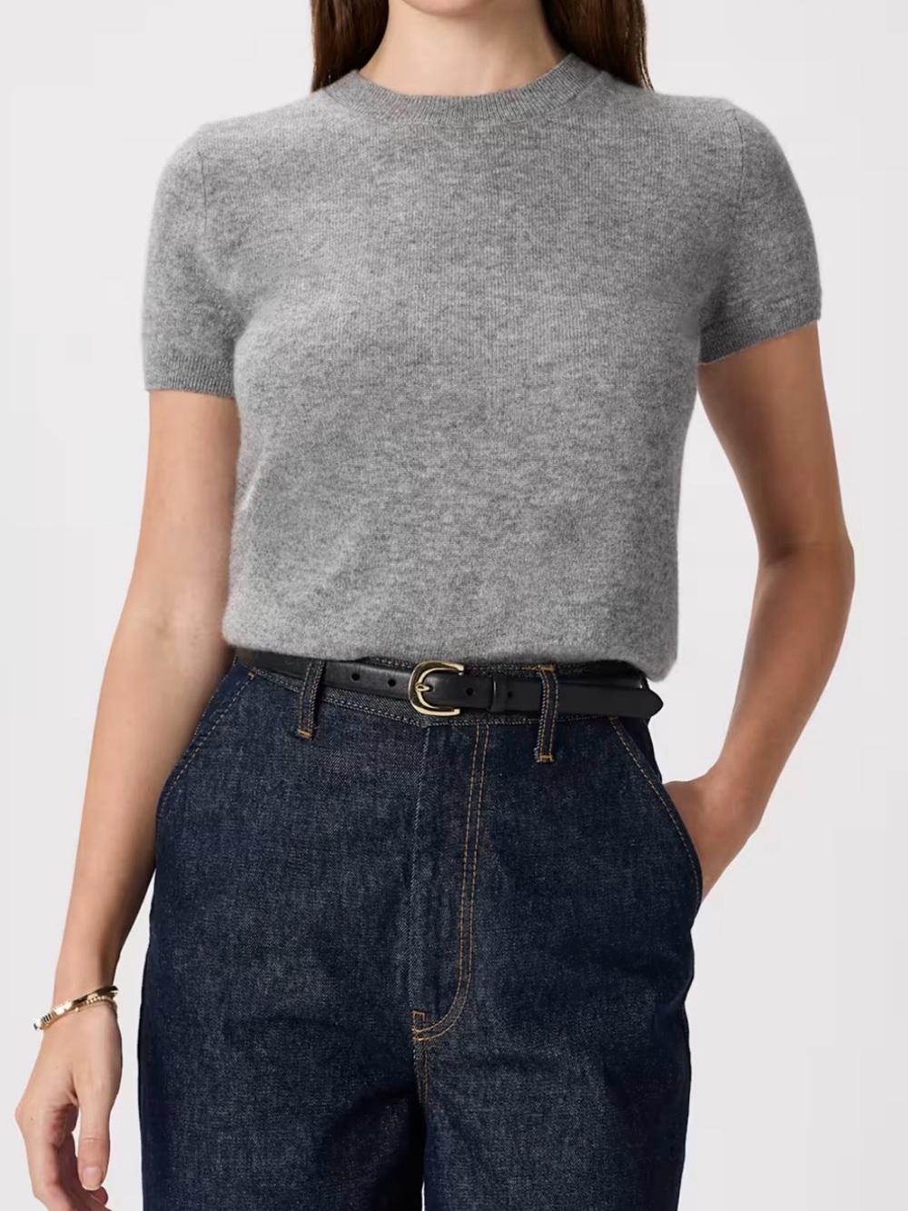 Quince 100% Mongolian Cashmere Sweater Tee